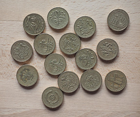 Image showing Pound coins