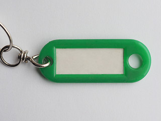 Image showing Green keyring