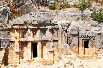 Image showing  in  myra turkey europe old roman 