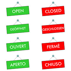 Image showing Open Closed sign