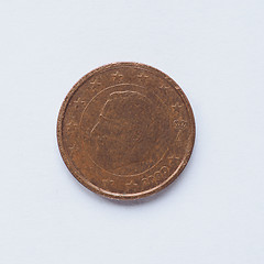 Image showing Belgian 2 cent coin