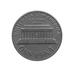 Image showing Black and white Coin isolated