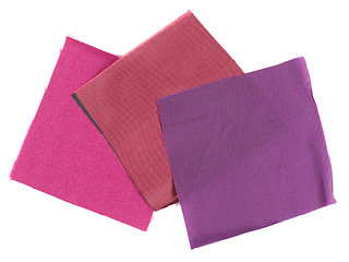 Image showing Purple fabric sample