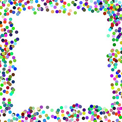 Image showing Colorful Confetti Frame
