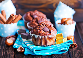 Image showing chocolate muffins