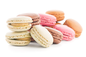 Image showing Colorful French Macarons