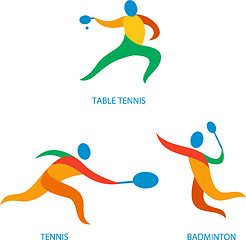 Image showing Table Tennis Badminton Icon