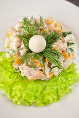 Image showing Salad from chicken breast