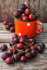 Image showing pile of berries cherries