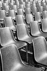 Image showing empty seat in italy europe background black  texture