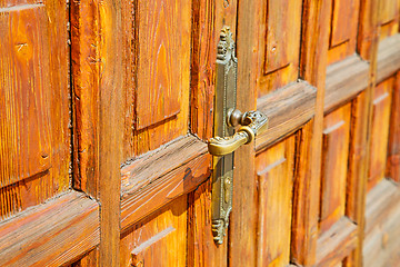 Image showing europe  in  italy  antique close rusty lock  closeup