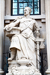 Image showing marble and statue in old city  