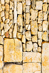 Image showing texture wall in africa morocco the old brick  