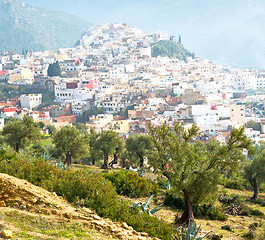 Image showing old city in morocco africa land home and landscape valley