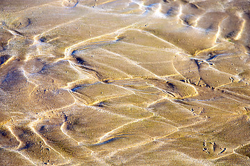 Image showing dune   africa brown   wet sand atlantic ocean