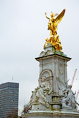 Image showing historic    and statue in  city of london england
