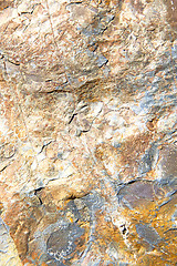 Image showing rocks stone and red orange  the wall of morocco