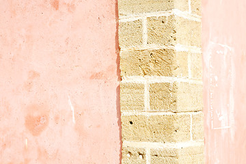 Image showing texture wall in africa pink  concrete