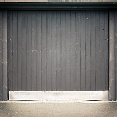 Image showing Garage door background