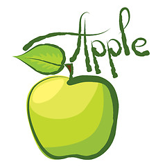 Image showing Vector Apple