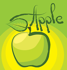 Image showing Vector Apple