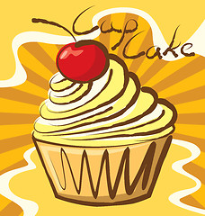 Image showing Vector Cupcake