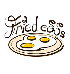 Image showing Vector Fried Eggs