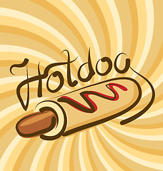 Image showing Vector Hot Dog