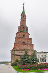 Image showing Kazan Kremlin. Soyembika tower. Russia