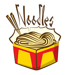 Image showing Vector Chinese Noodles