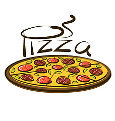 Image showing Vector Pizza