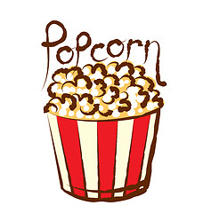 Image showing Vector Popcorn