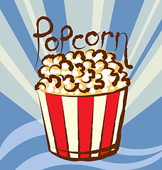Image showing Vector Popcorn
