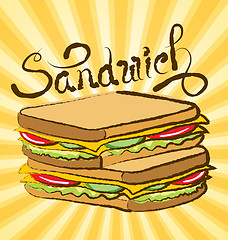 Image showing Vector Sandwich