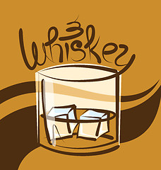 Image showing Vector Glass of Whiskey