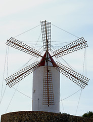 Image showing Old Rustic Windmill