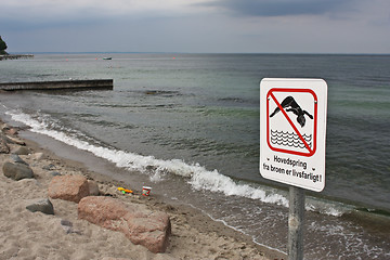 Image showing At the beach