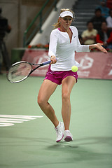 Image showing Maria Sharapova returns