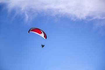 Image showing Paraglider with motor