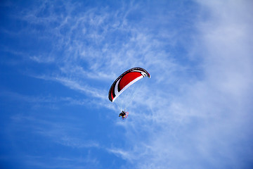 Image showing Paraglider with motor