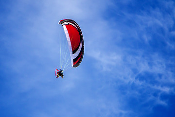 Image showing Paraglider with motor