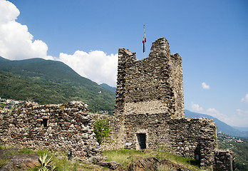 Image showing Grumello castle ruins