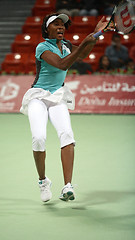 Image showing Venus Williams playing at Qatar Open in Doha