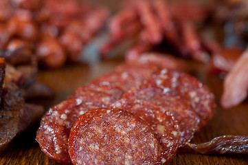 Image showing meat and sausages