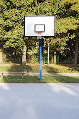 Image showing Outdoor basketball court