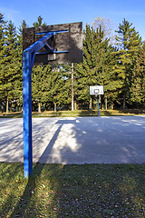 Image showing Outdoor basketball court