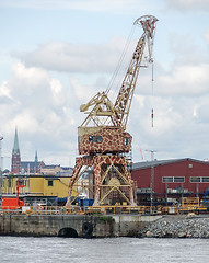 Image showing giraffe crane in Stockholm