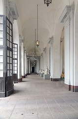 Image showing historic arcade