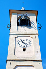 Image showing monument  clock tower in italy europe old  stone  