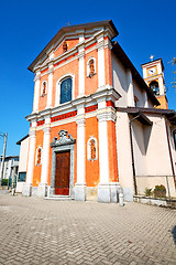 Image showing orange    in italy     and marble